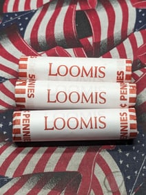 (3) 2025-P Unopened Rolls Of Lincoln Shield Cents