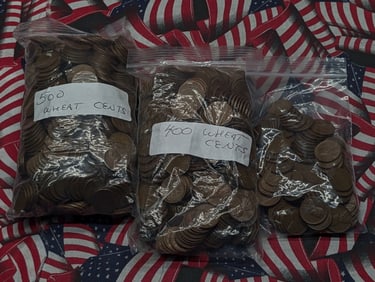 Approximately 1000 Lincoln Cents