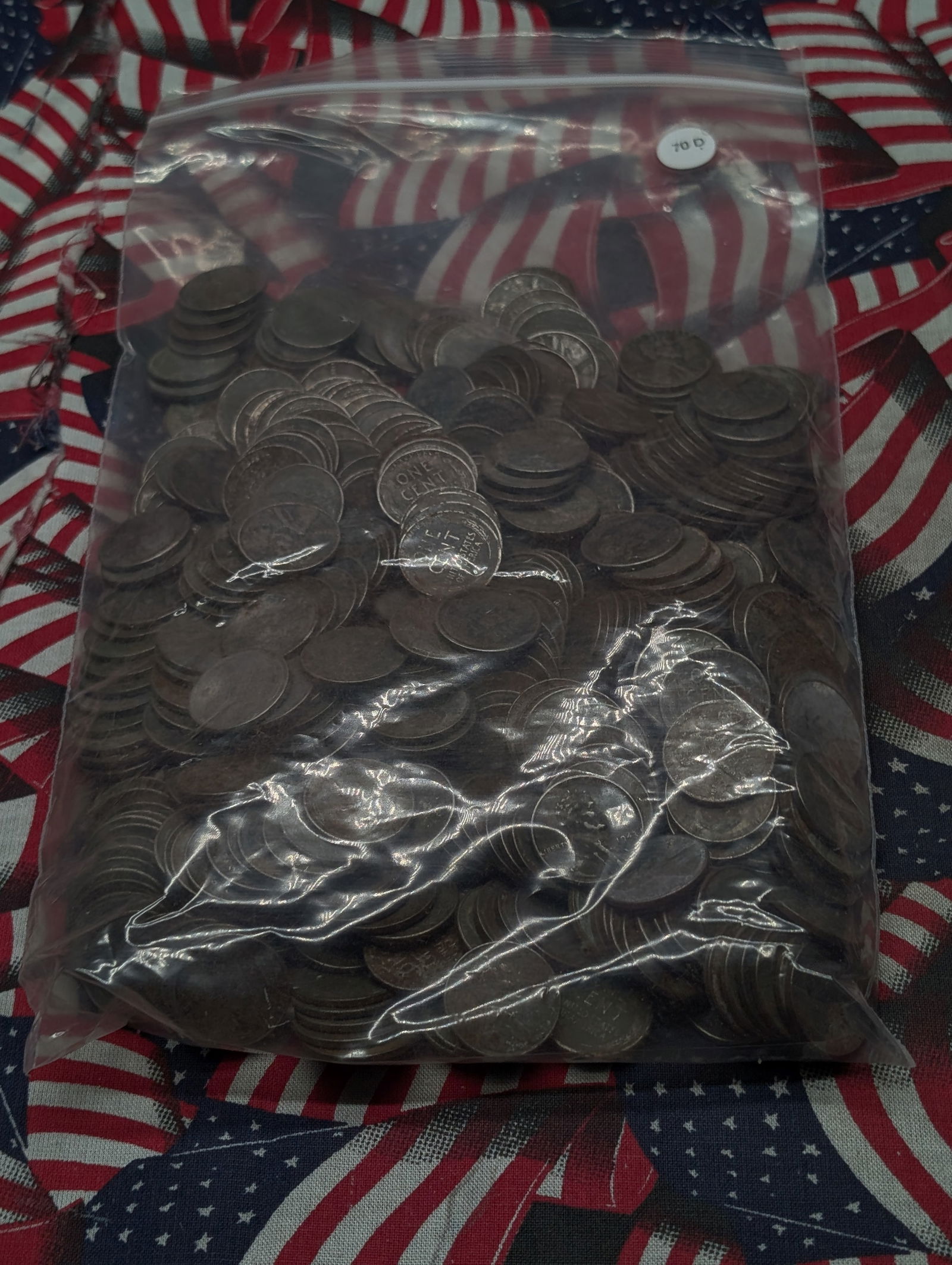 1943 P,D, & S Lincoln Wheat Cents, Approx. 500 Coins (1 of 5)