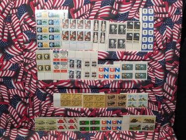 Bundle of (20) Assorted Plate Block Stamps, All Are MOGNH