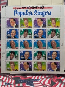 Sleeve of (2) Mint U.S. Postage Sheets All MOGNH