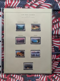 Sleeve w/Complete Set of 2007-08 Air Mail Stamps All MOGNH