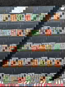 Sheet of Rare 1800's to Early 1900's U.S. Stamps