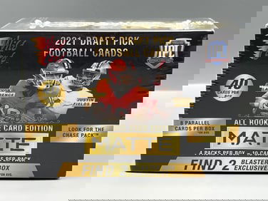 2021 Wild Card Matte All Rookie Card Football Edition Factory Sealed Blaster Box