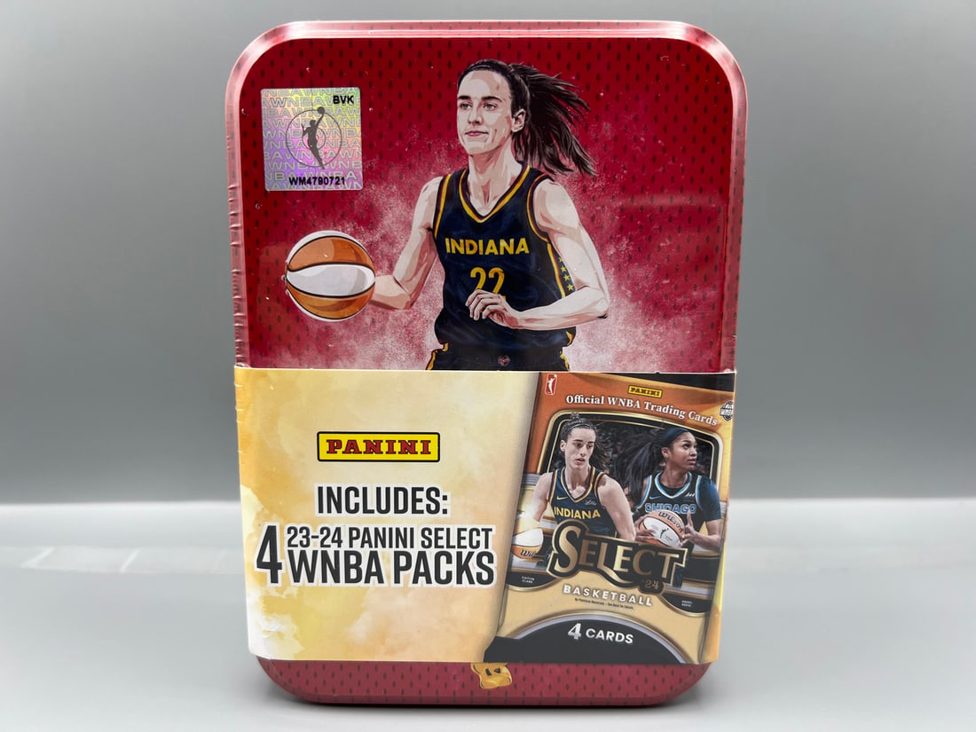 2023-24 Panini Select WNBA Basketball Caitlin Clark Tin w/4 Packs Inside: 2023-24 Panini Select WNBA Basketball Caitlin Clark Tin w/4 Packs Inside