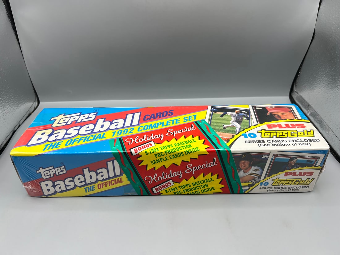 1992 Topps Baseball Factory Sealed Set W/ Holiday Special Pre-Production Cards Inside (1 of 2)