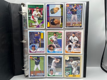 Binder of Baseball Cards w/ Stars & Inserts