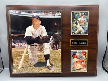 Mickey Mantle New York Yankees Baseball Plaque