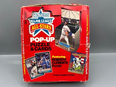 1987 Donruss Major League All Star Pop-Ups Complete Wax Box