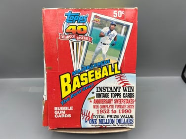 1991 Topps Baseball Complete Wax Box