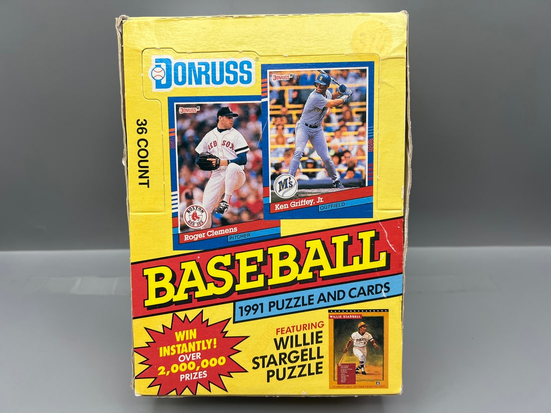 1991 Donruss Baseball Complete Wax Box (1 of 2)