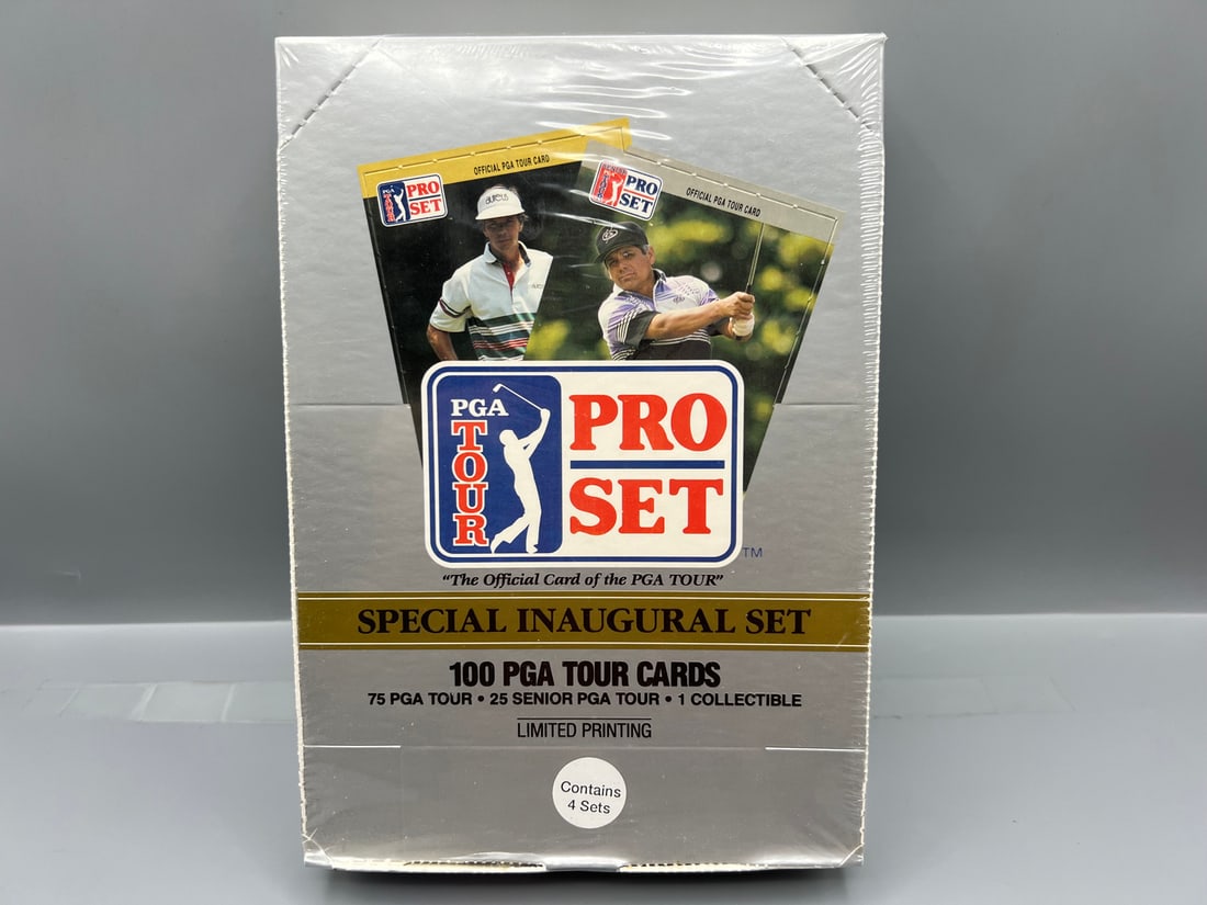 1990 Pro Set PGA Tour Golf Factory Sealed Box w/ 4 Sets Inside (1 of 2)