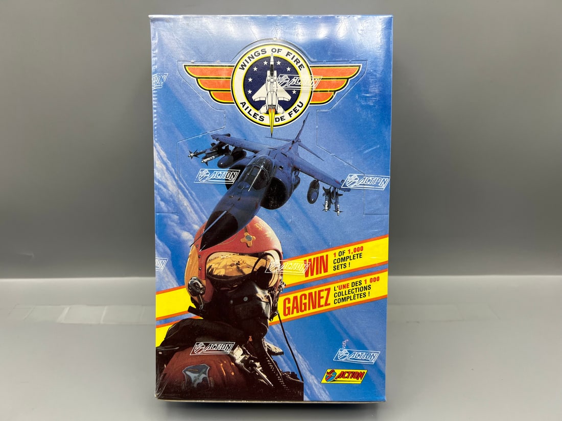 1992 Action Wings of Fire Factory Sealed Wax Box: 1992 Action Wings of Fire Factory Sealed Wax Box