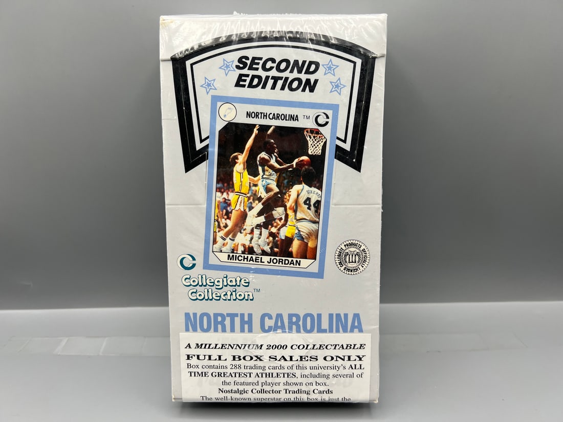 1989 North Carolina Collegiate Collection Second Edition Sealed Wax Box: 1989 North Carolina Collegiate Collection Second Edition Sealed Wax Box