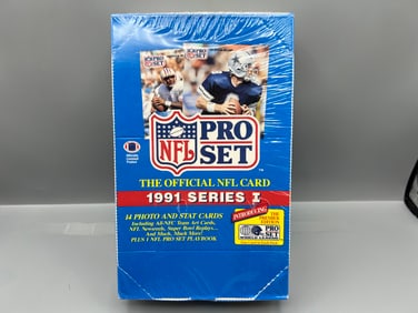 1991 Pro Set Series One Football Factory Sealed Wax Box