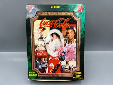 1995 Collect A Card Coca Cola Super Premium Collection Complete Wax Box