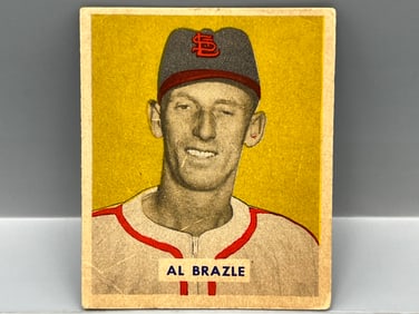 1949 Bowman Al Brazle RC #126 - Printed Name Variation