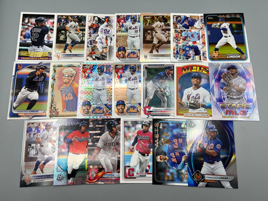 Lot of (20) Francisco Lindor Baseball Cards (1 of 5)