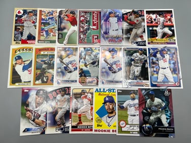 Lot of (20) Mookie Betts Baseball Cards