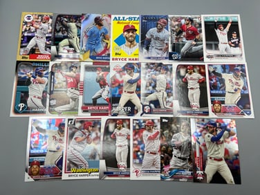 Lot of (20) Bryce Harper Baseball Cards