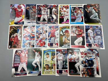 Lot of (20) Mike Trout Baseball Cards