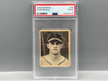 1948 Bowman Stan Musial RC #36 PSA Good 2