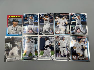 Lot of (10) Jasson Dominguez Baseball Rookie Cards