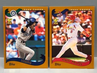 2002 Topps Ichiro Suzuki 2nd Year #225 & Albert Pujols 2nd Year #160