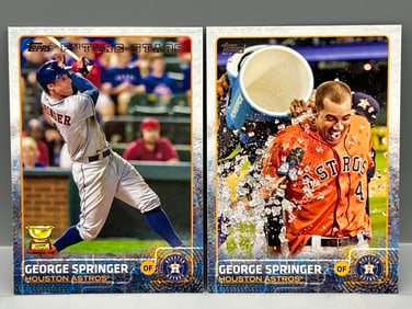 2015 Topps George Springer #318 & Gatorade Bath SSP #318