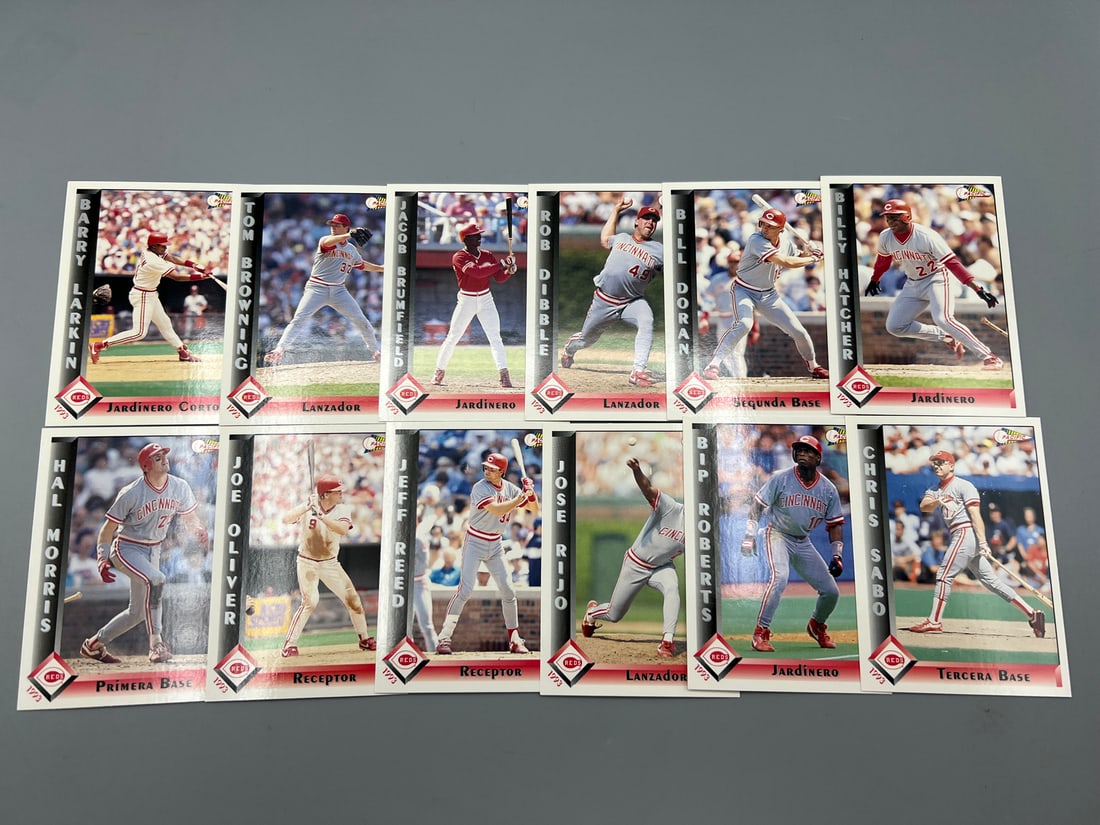 1993 Pacific Spanish Cincinnati Reds Baseball Complete Team Set - Barry Larkin (1 of 3)