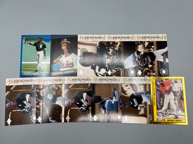 Lot of (11) Michael Jordan Baseball Cards - Varying Conditions