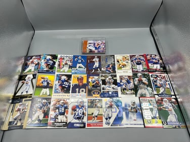 Lot of (40) Peyton Manning Football Cards
