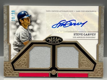 2024 Topps Tier One Steve Garvey Patch Auto #20/99