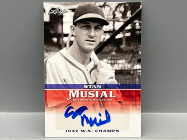 2015 Leaf Stan Musial WS Champs Auto #MA-SM1