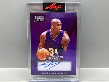 2024 Leaf Heavy Metal Shaquille O'Neal Electrum Purple Auto #/7 - Sealed From Leaf