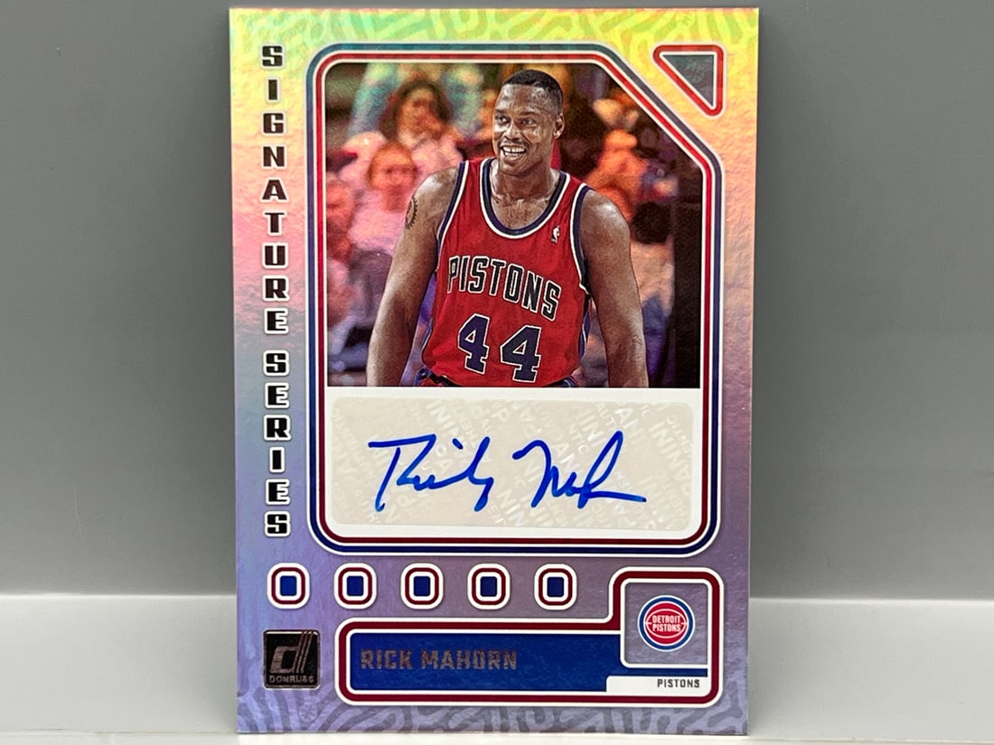 2023-24 Panini Donruss Signature Series Rick Mahorn Auto: 2023-24 Panini Donruss Signature Series Rick Mahorn Auto