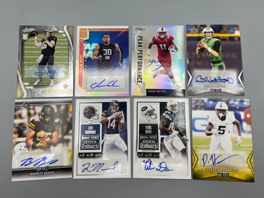 Lot of (8) Modern Football Rookie Auto Cards