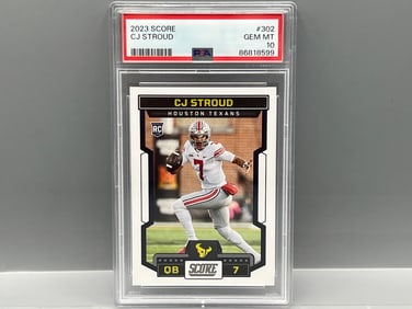 2023 Score CJ Stroud RC #302 PSA Gem Mint 10