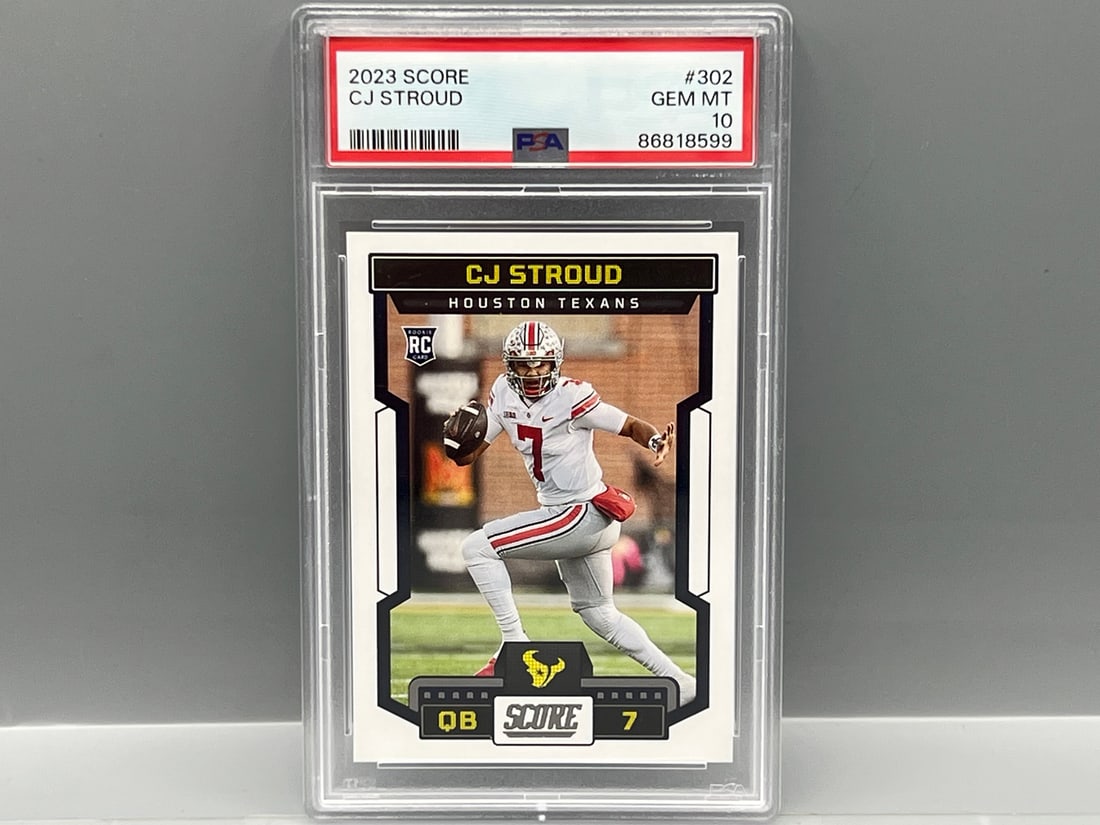 2023 Score CJ Stroud RC #302 PSA Gem Mint 10: 2023 Score CJ Stroud RC #302 PSA Gem Mint 10