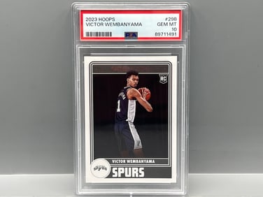 2023 Hoops Victor Wembanyama RC #298 PSA Gem Mint 10
