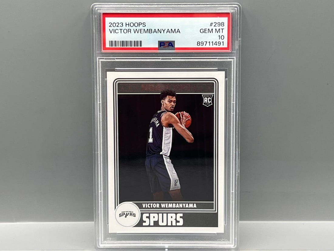 2023 Hoops Victor Wembanyama RC #298 PSA Gem Mint 10: 2023 Hoops Victor Wembanyama RC #298 PSA Gem Mint 10