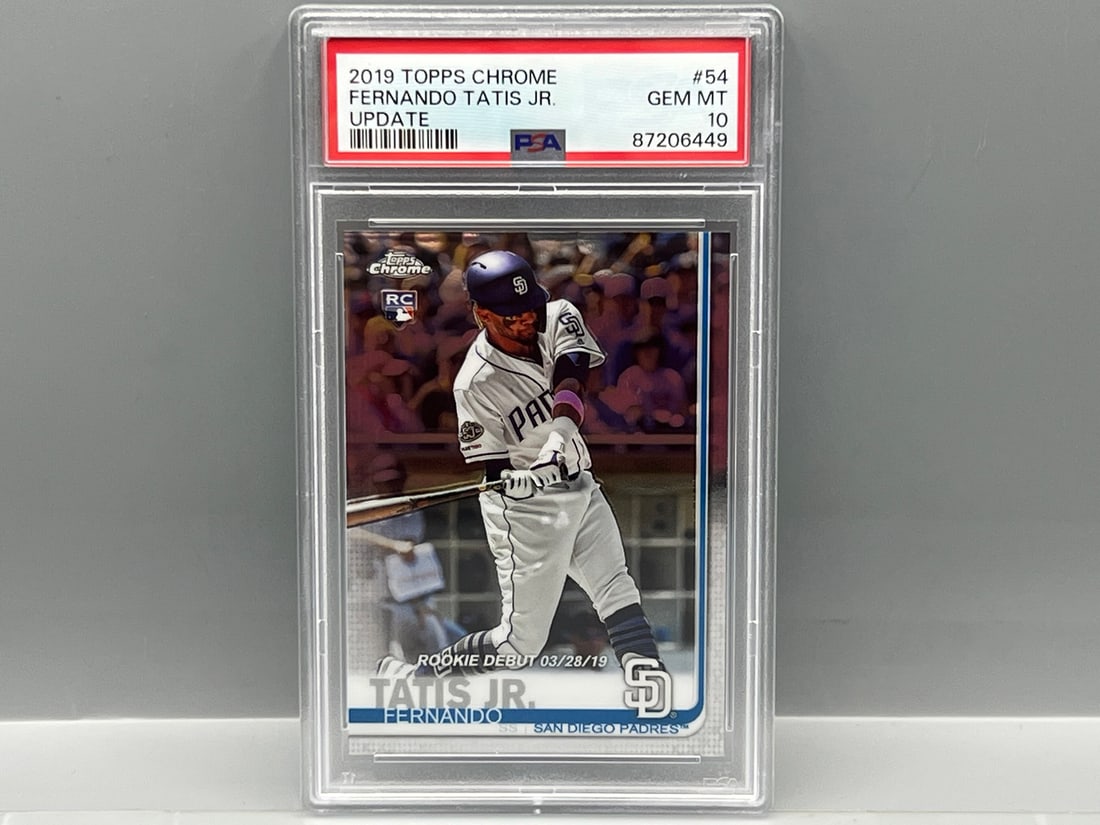 2019 Topps Chrome Update Fernando Tatis Jr. RC #54 PSA Gem Mint 10 (1 of 2)