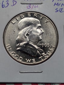 1963-D Franklin Half Dollar, From Mint Set