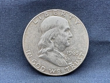 1963-D Franklin Silver Half Dollar