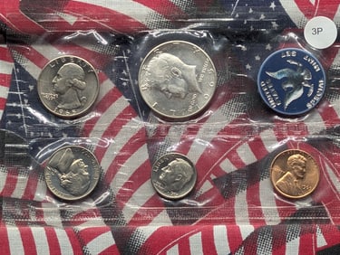 1965 SMS Flat Pack with 40% Silver Kennedy Half Dollar, No Envelope