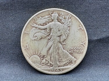 1943 Walking Liberty Silver Half Dollar