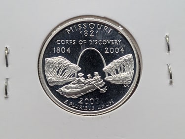 2003-S 90% Silver Proof State Quarter, Missouri (MO)