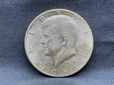 1964 Kennedy Silver Half Dollar - 90% Silver