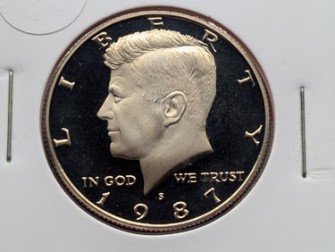 1987-S Proof Clad Kennedy Half Dollar