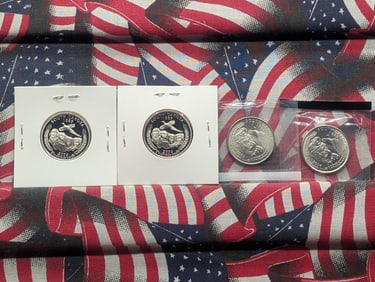 2006 P, D, S Clad Proof, & S 90% Silver Proof Complete State Quarter Set, South Dakota (SD)